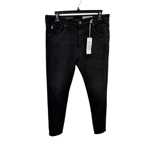 AG Jeans Adriano Goldschmeid NWT The Farrah Skinny Ankle in Black Cafe // 31 - Picture 5 of 14